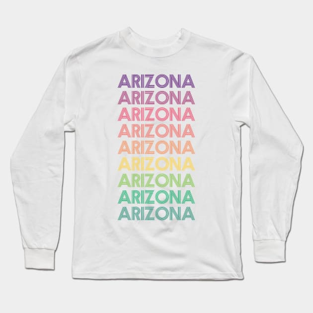 Arizona Long Sleeve T-Shirt by RainbowAndJackson